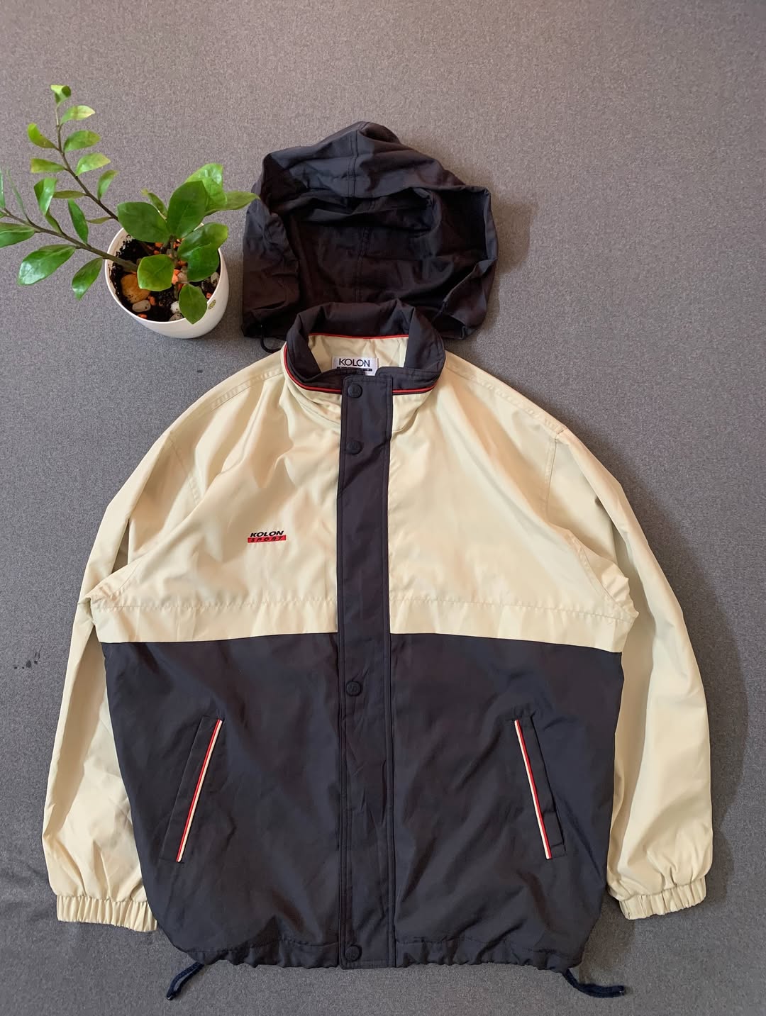 KOLLON SPORT WHITE & DARK - Waterproof Windcheater Jacket | Unisex Outdoor Wear